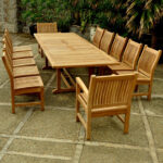 Anderson Teak - Valencia Sahara 13-Pieces Rectangular Dining Set - Image 2