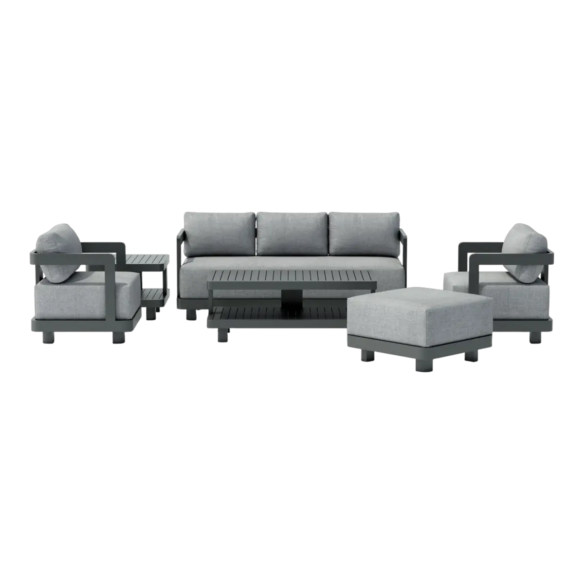 Anderson Teak - SET-901-AL 6-pc Granada Aluminum Deep Seating - Image 2