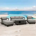 Anderson Teak - SET-903-AL 6-pc Granada Aluminum Deep Seating
