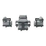 Anderson Teak - SET-904-AL 5-pc Granada Aluminum Deep Seating - Image 2
