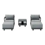 Anderson Teak - SET-905-AL 5-pc Granada Aluminum Deep Seating - Image 3