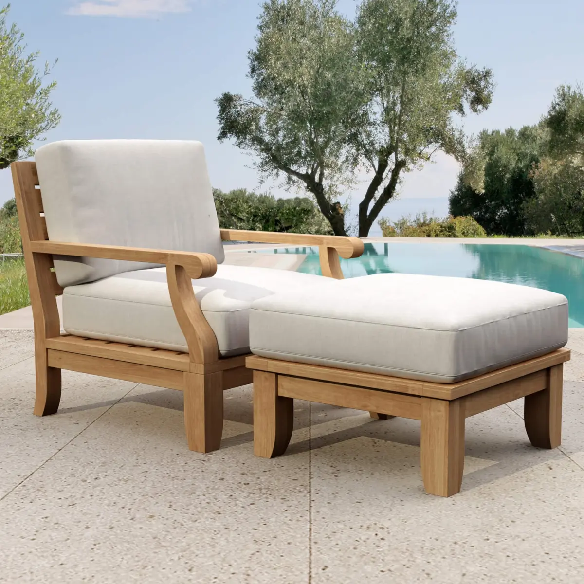 Anderson Teak - Riviera Luxe 2-Pieces Modular Set - Image 1