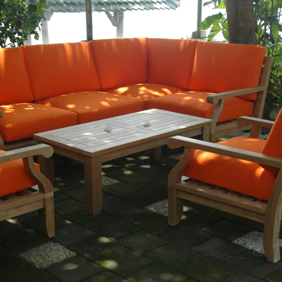 Anderson Teak - Riviera Luxe 7-Pieces Modular Set With Rectangular Table A - Image 5