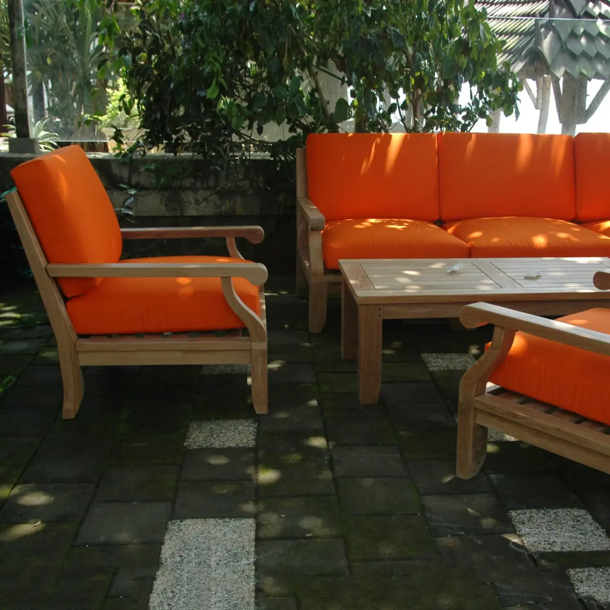Anderson Teak - Riviera Luxe 7-Pieces Modular Set With Rectangular Table A - Image 6