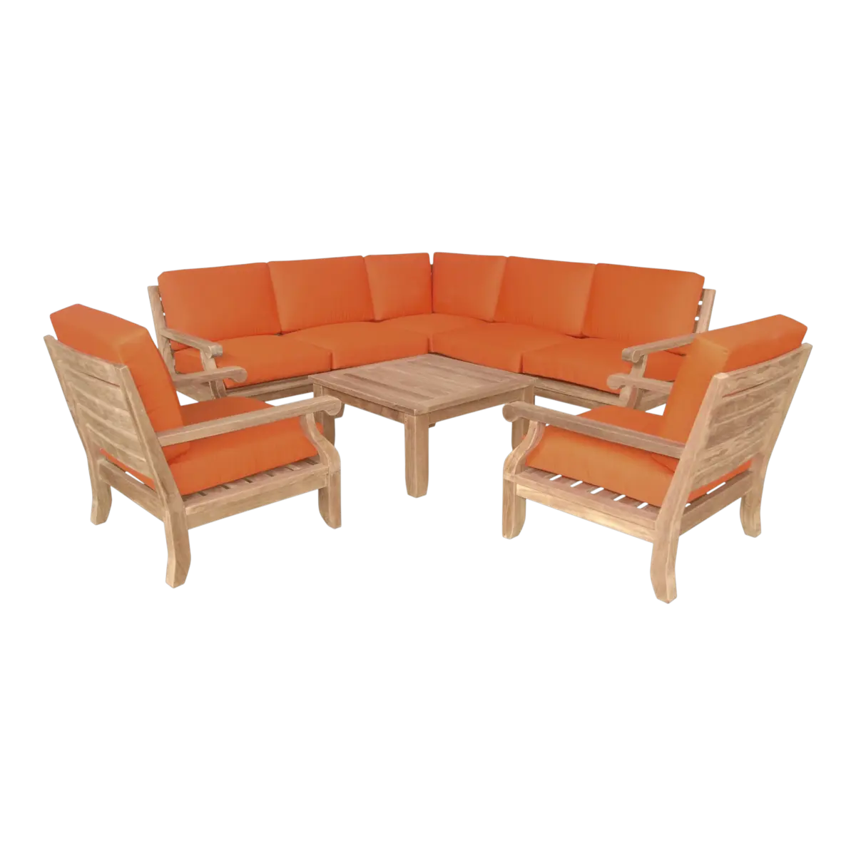 Anderson Teak - Riviera Luxe 8-Pieces Modular Set - Image 6