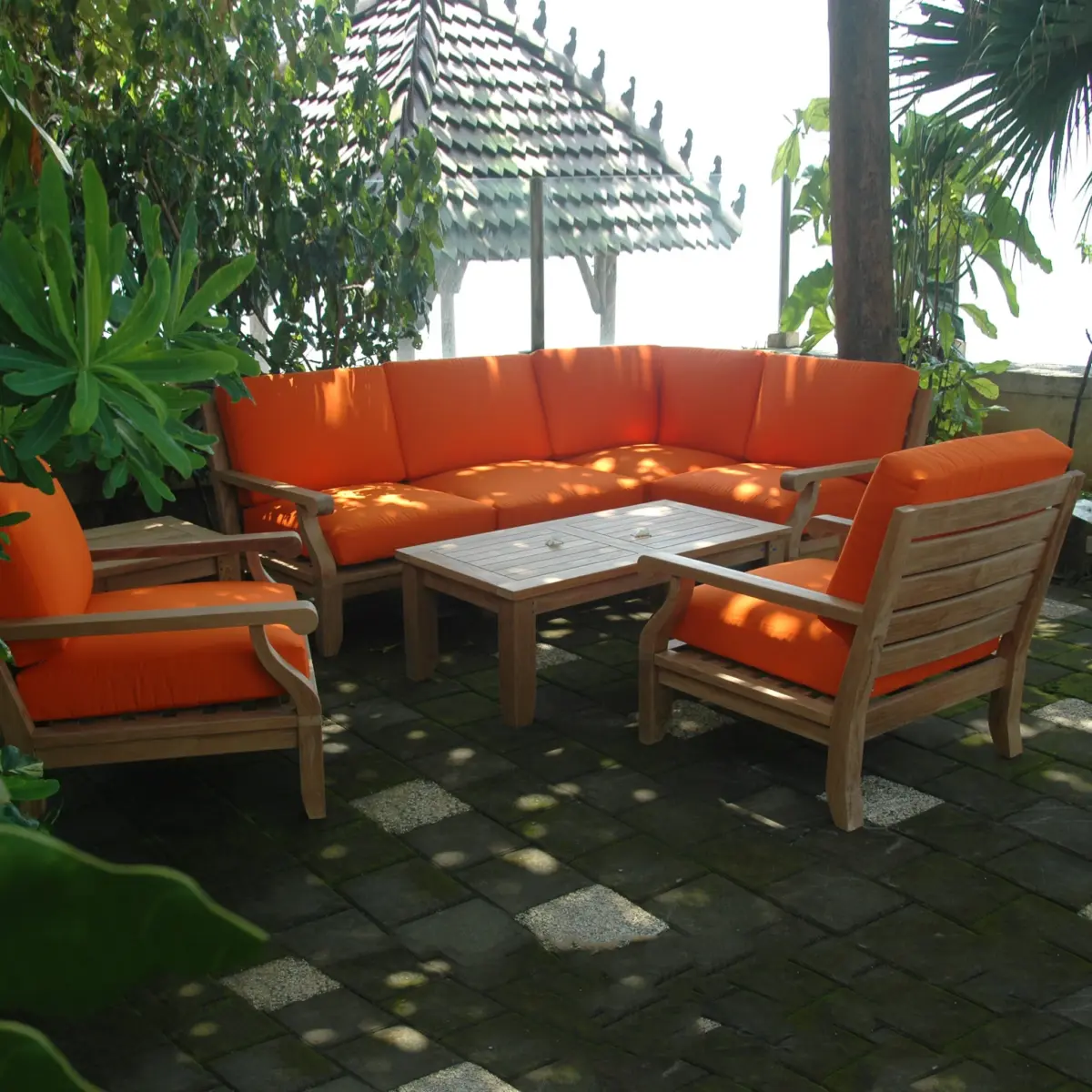 Anderson Teak - Riviera Luxe 8-Pieces Modular Set - Image 4