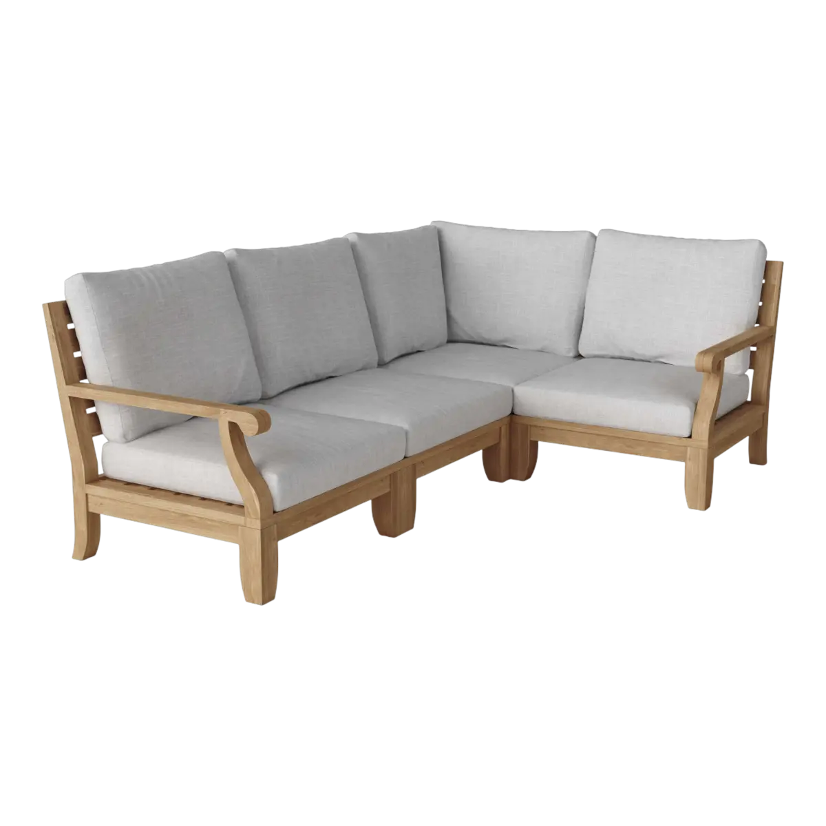 Anderson Teak - Riviera Luxe 4-Pieces Modular Set - Image 1