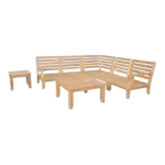 Anderson Teak - Riviera Luxe 7-Pieces Modular Set with Square Tables - Image 3