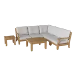 Anderson Teak - Riviera Luxe 7-Pieces Modular Set with Square Tables - Image 2