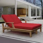 Anderson Teak - Brianna Double Sun Lounger with Arm - Image 4