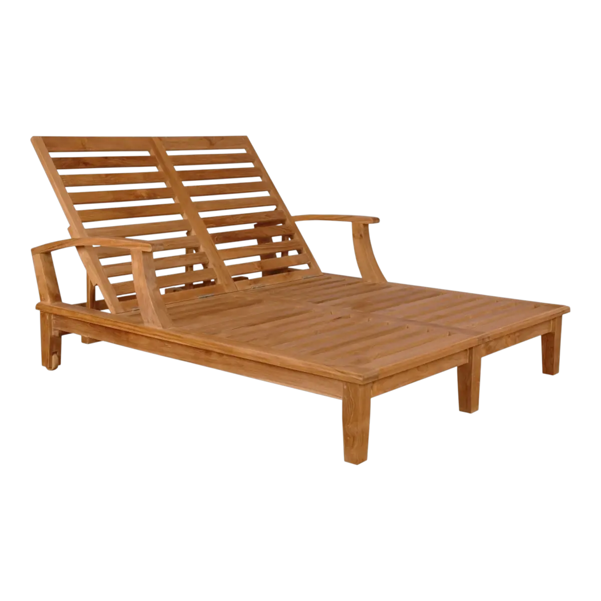 Anderson Teak - Brianna Double Sun Lounger with Arm - Image 1