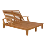 Anderson Teak - Brianna Double Sun Lounger with Arm