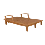 Anderson Teak - Brianna Double Sun Lounger with Arm - Image 3