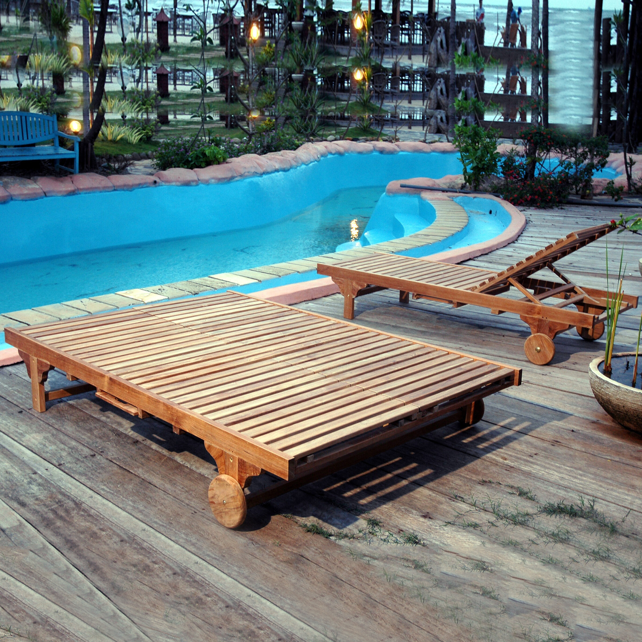 SL-282.1-1 Anderson Teak - Bel-Air Double Sun Lounger Double Back - Image 8