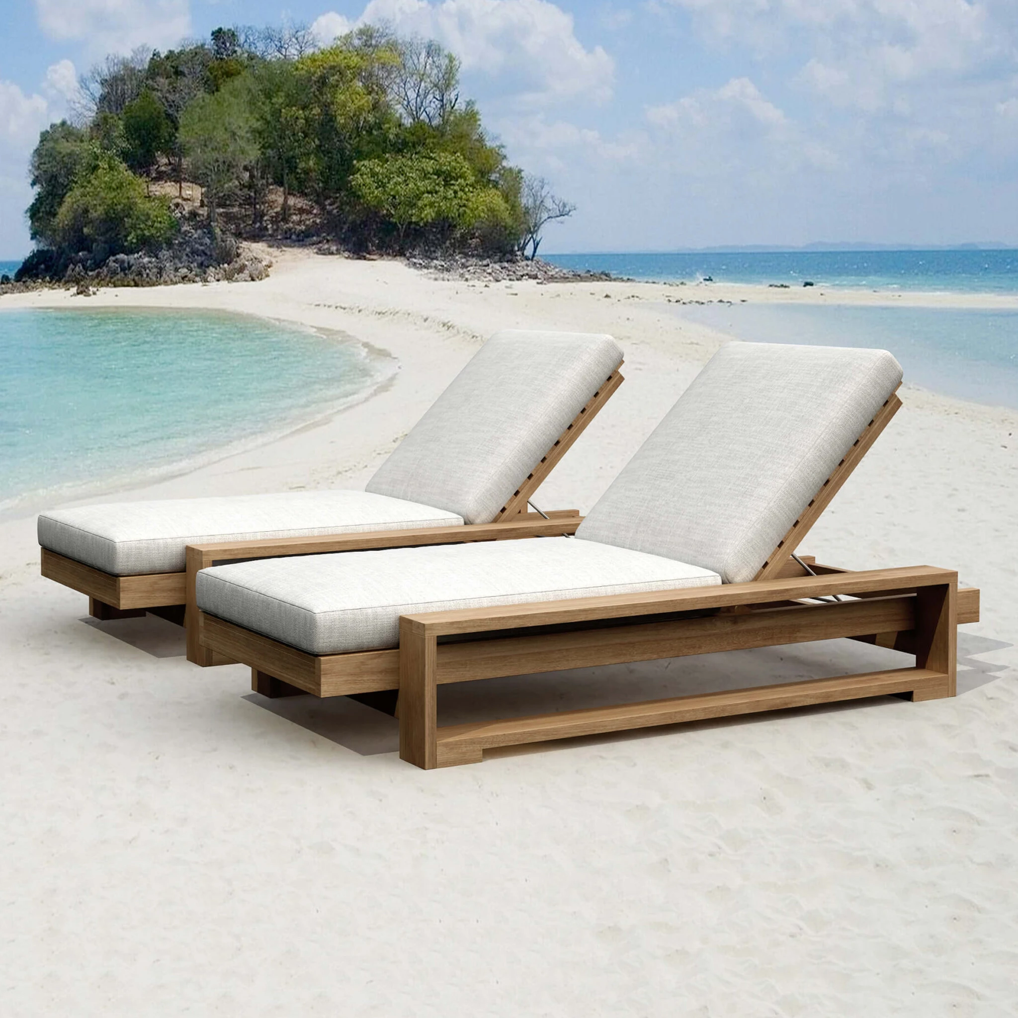 SL-808.5 Anderson Teak - Capistrano Sun Lounger - Image 5