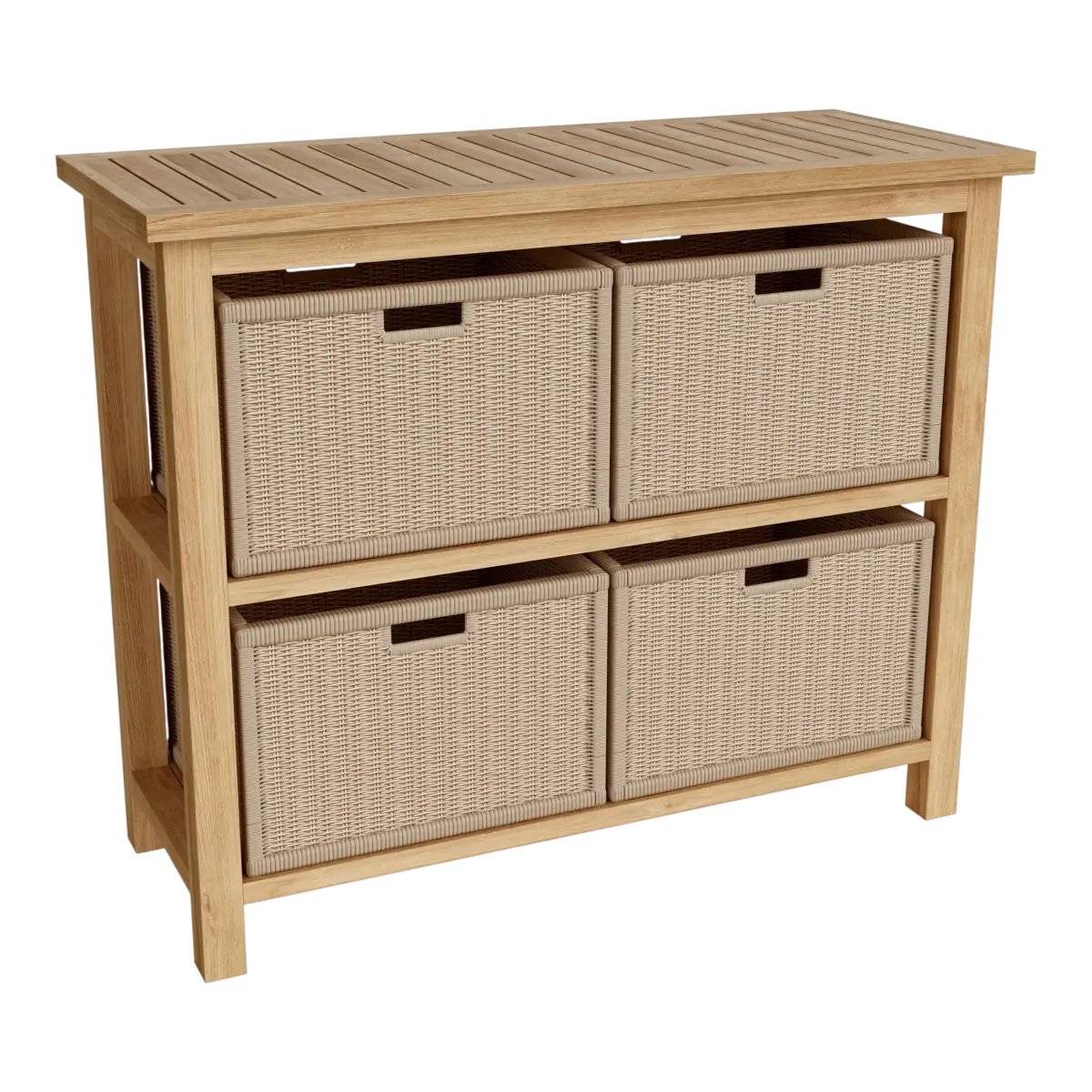 Anderson Teak - Wicker Basket for Towel Console TB-4720 (1 pair) - Image 2