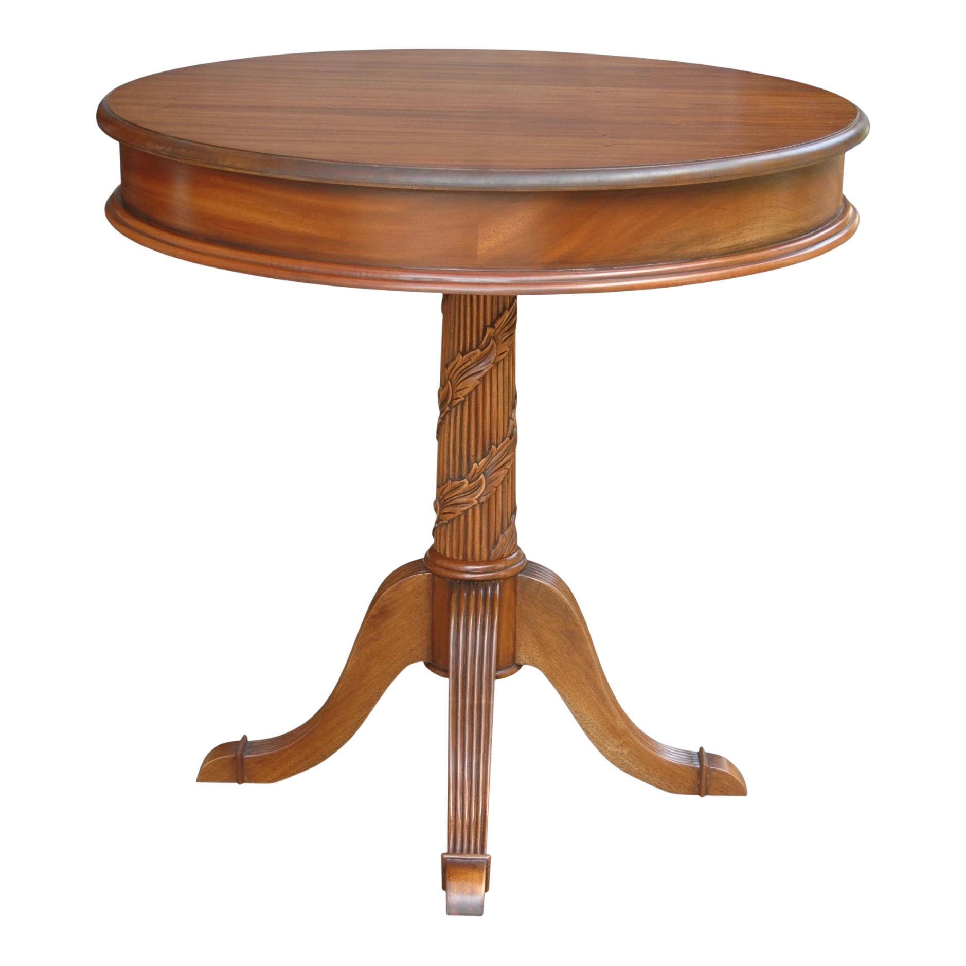 ST-035 Anderson Teak - Victorian Pedestal Side Table - Image 1