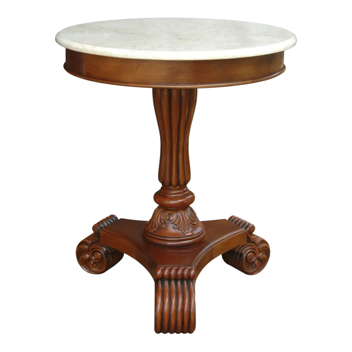 Anderson Teak - Bella Side Table w/ Marble Top - Image 1