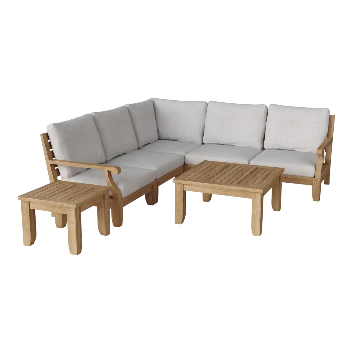 Anderson Teak - Riviera Luxe 7-Pieces Modular Set with Square Tables - Image 1