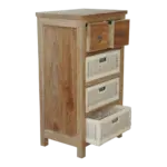 Anderson Teak - Safari Occasional Table w/ Drawer & Rattan Baskets - Image 2