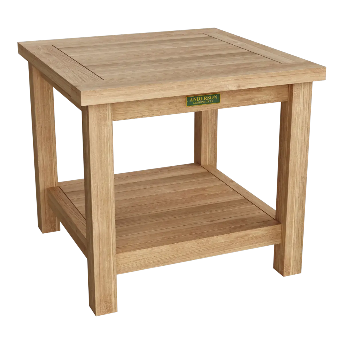 Anderson Teak - 22" Square 2-Tier Side Table - Image 1