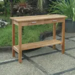 Anderson Teak - Atlanta Rectangular Serving Table w/ 2 Drawers and 1 Shelf