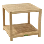 Anderson Teak - Glenmore 22" Side Table w/ 1-Tier
