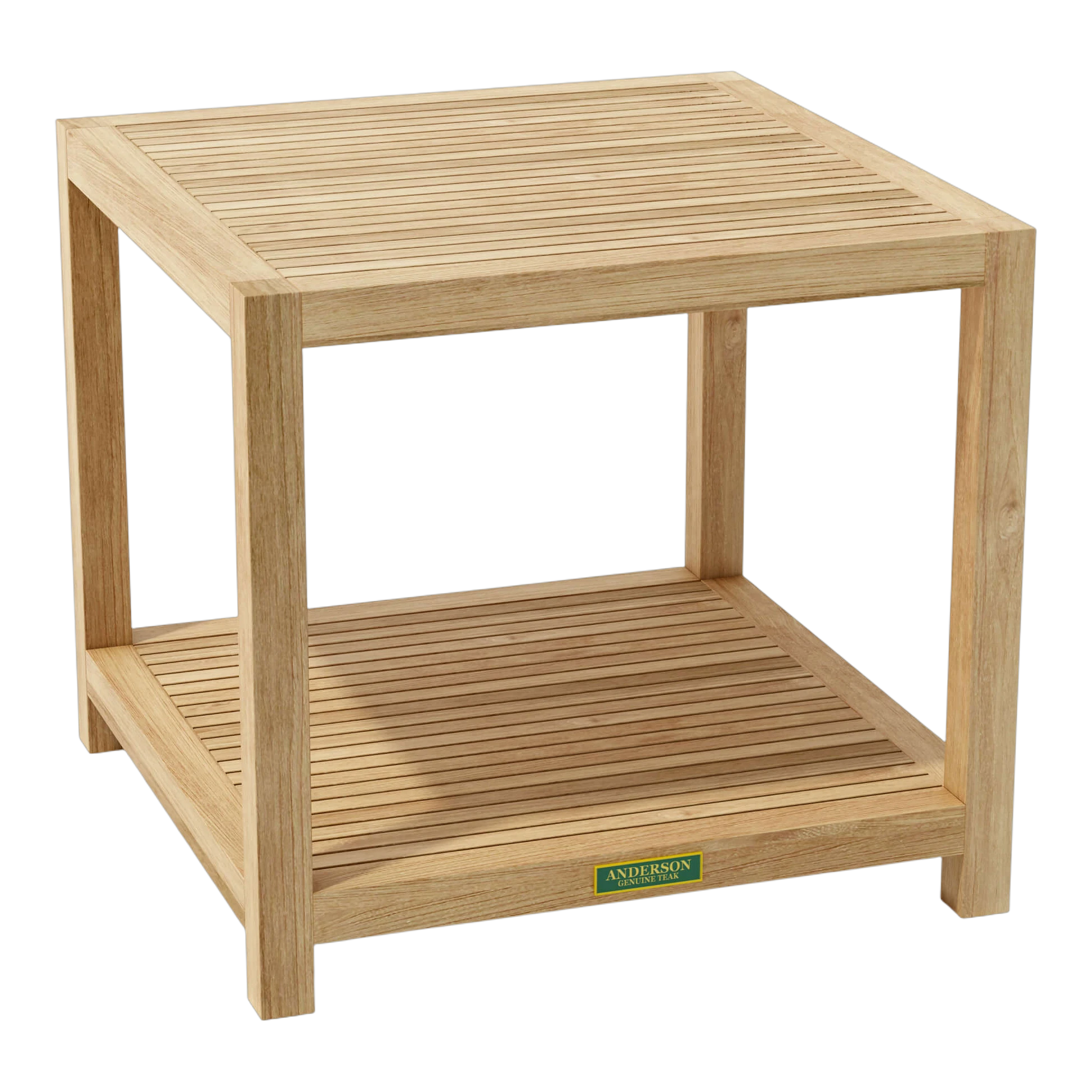 TB-5656-Glenmore-Side-Table-with-Shelf.01 Anderson Teak - Glenmore 22" Side Table w/ 1-Tier - Image 1