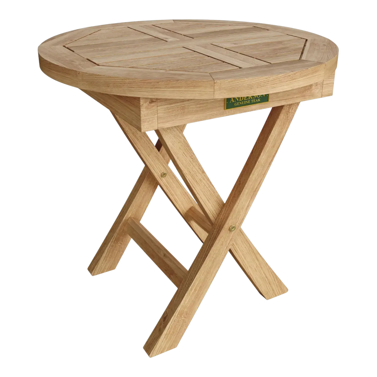 Anderson Teak - Bahama 20" Mini Side Round Folding Table - Image 1