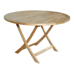 Anderson Teak - Bahama 47" Round Folding Table - Image 4