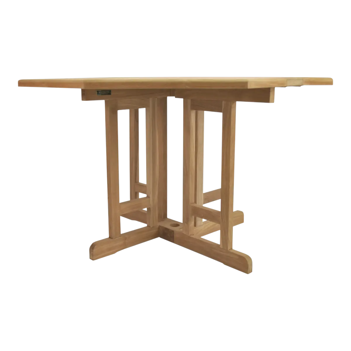 Anderson Teak - Butterfly 47" Octagonal FoldingTable - Image 2