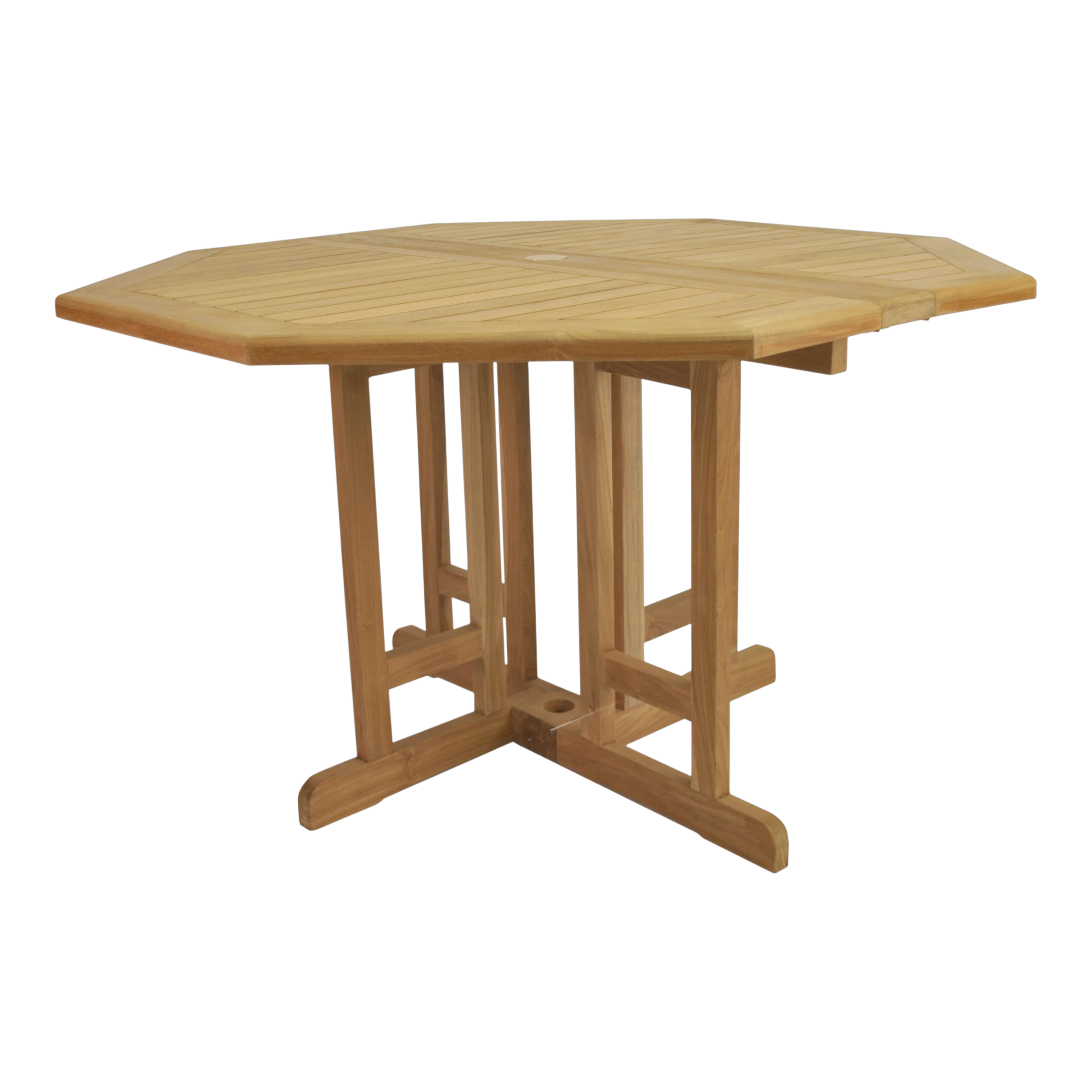 TBF-120BO.2 Anderson Teak - Butterfly 47" Octagonal FoldingTable - Image 1