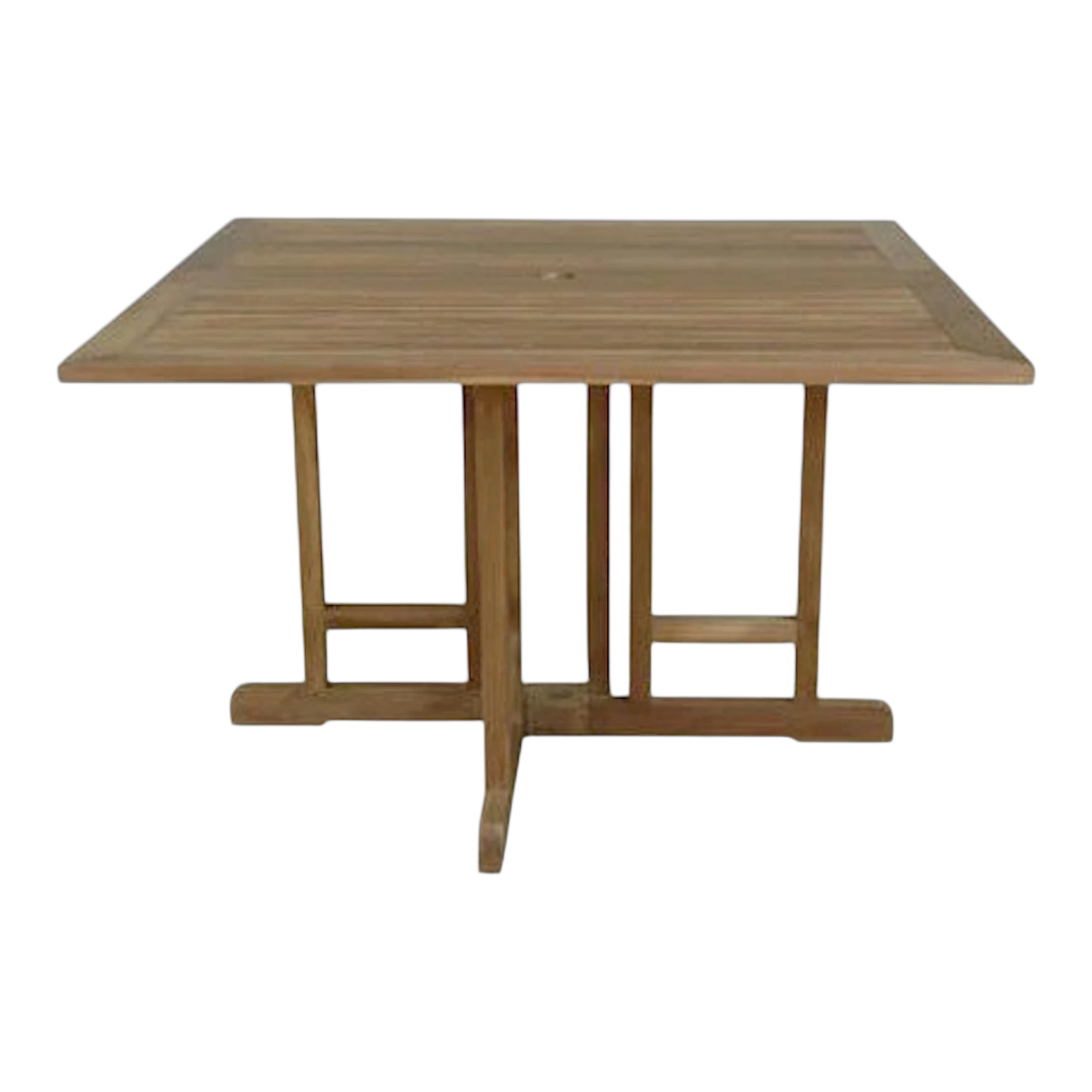 TBF-4747BS Anderson Teak - Montage 47" Square Folding Butterfly Table - Image 1