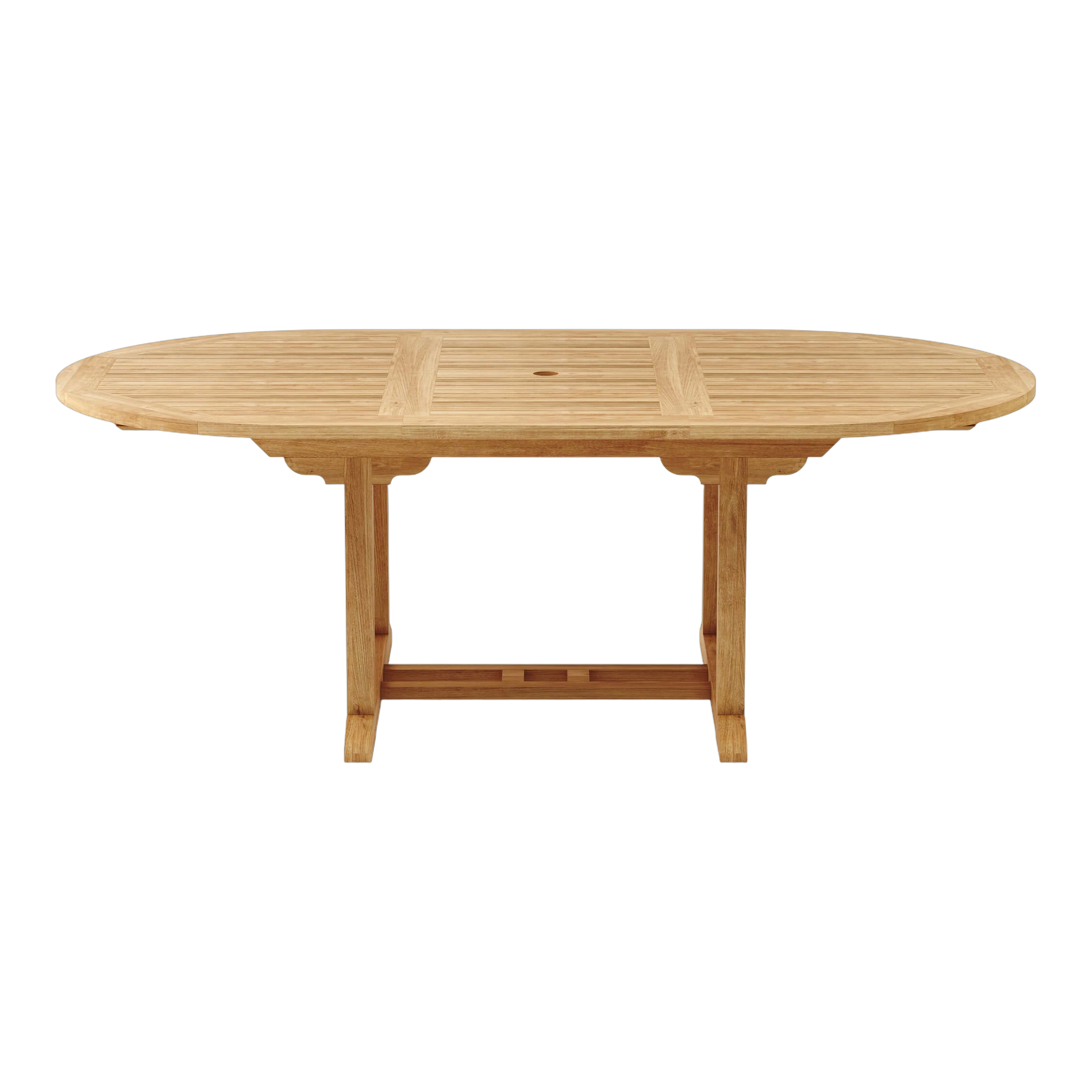 TBX-087VT-Bahama-87-Oval-Extension-Table.01 Anderson Teak - Bahama 87" Oval Extension Table Extra Thick Wood - Image 1