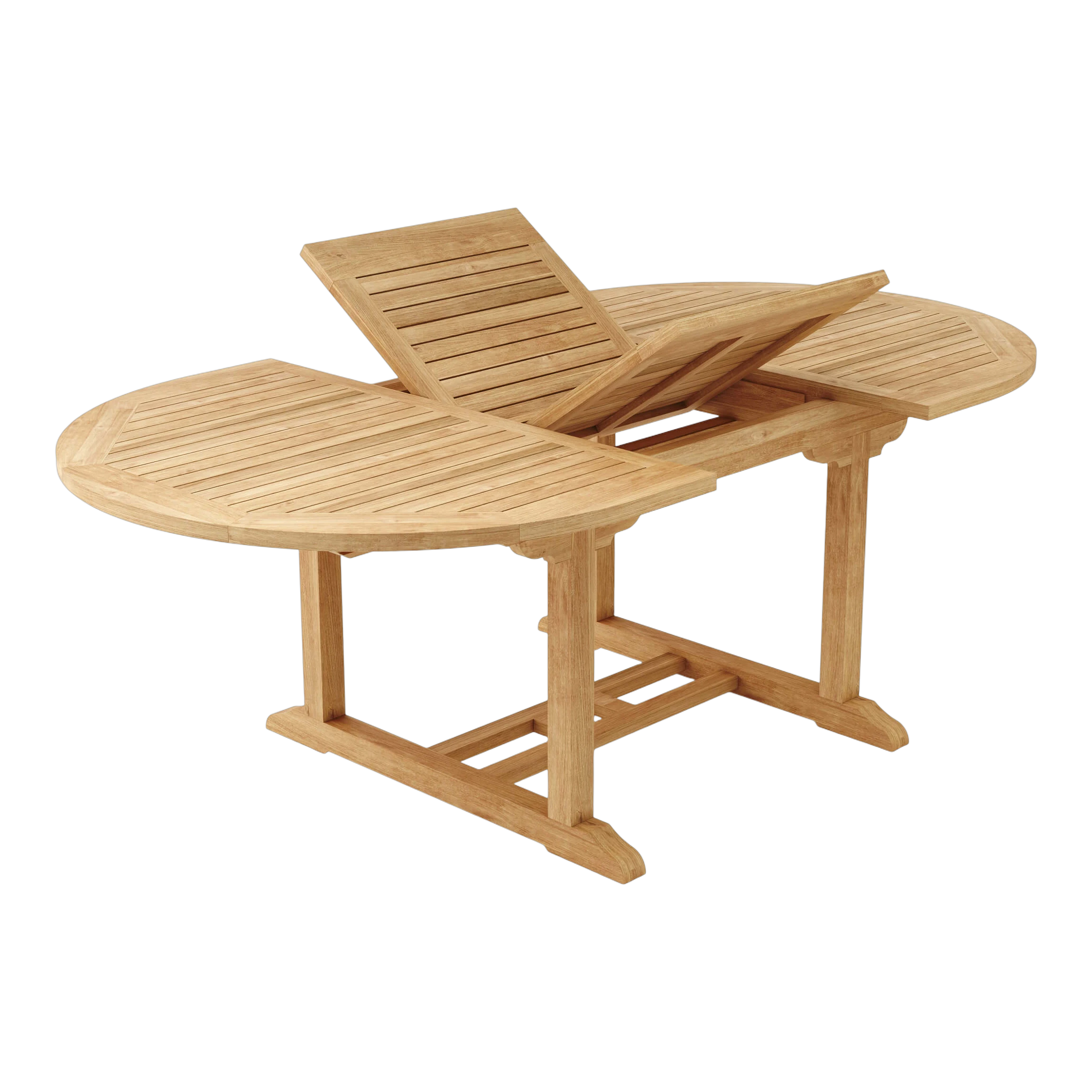 TBX-087VT-Bahama-87-Oval-Extension-Table.03 Anderson Teak - Bahama 87" Oval Extension Table Extra Thick Wood - Image 2