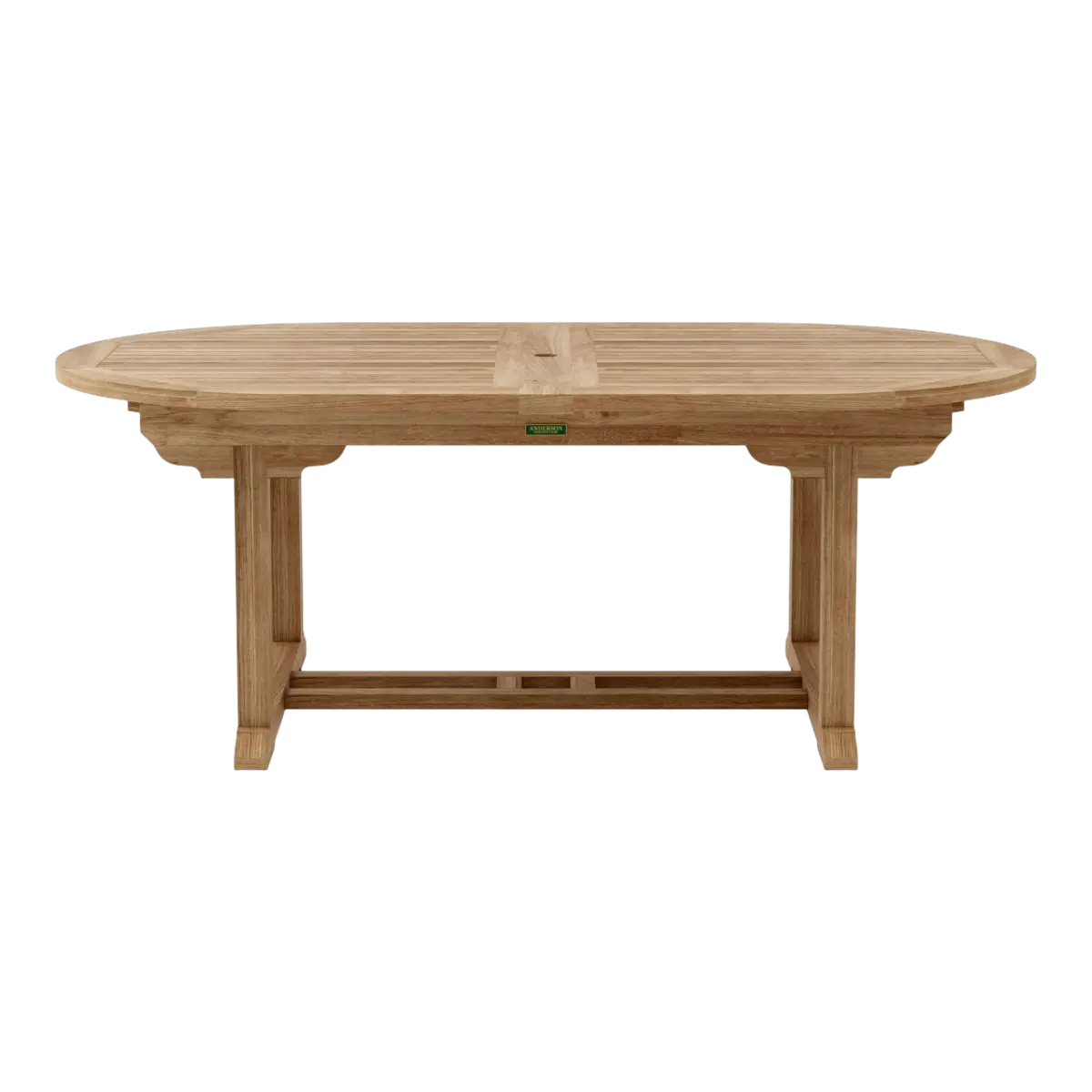 Anderson Teak - Bahama 117" Oval Extension Table w/ Double Extensions - Image 4