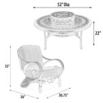 AFD Home | Grand Bonaire Weave 6 Piece All Inclusive Outdoor Firepit Set (KIT) - Image 3