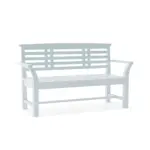 Anderson Teak - Sakura 2-Seater Teak Bench In White Finish - Image 2