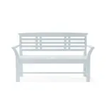 Anderson Teak - Sakura 2-Seater Teak Bench In White Finish - Image 4