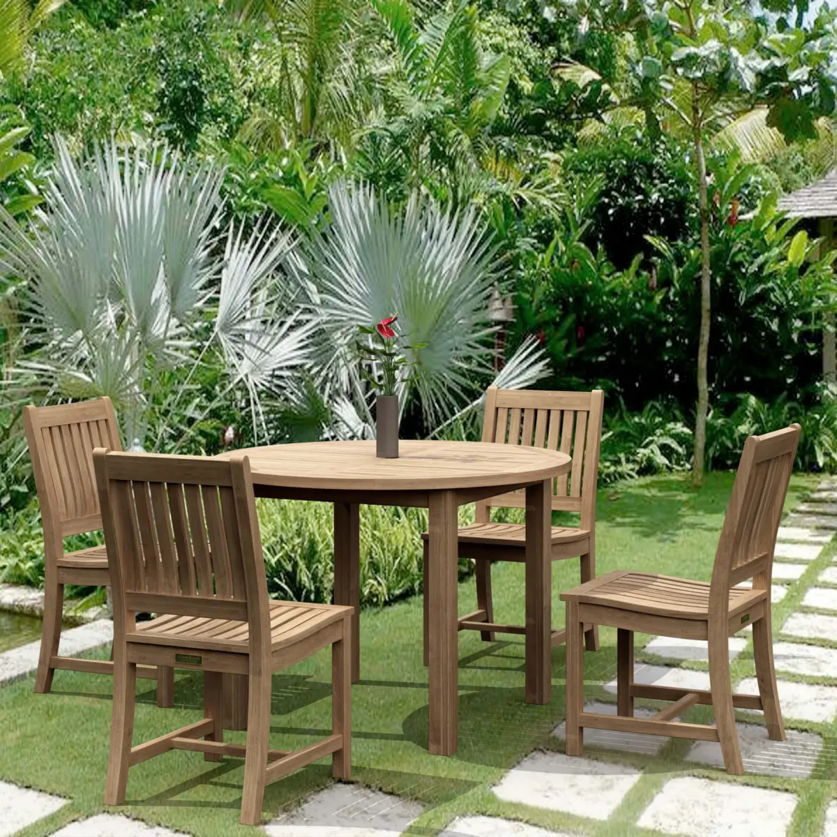 Anderson Teak - Sommerset 5-pc Dining Table Set - Image 1