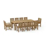Anderson Teak - SET-319 11-pc Chelsea Rectangular Dining Table Set - Image 2