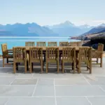 Anderson Teak - SET-320 13-pc Chelsea Rectangular Double Extension Dining Table Set