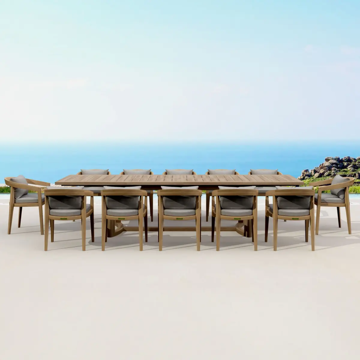 Toscana 13 Piece Extension Dining Set