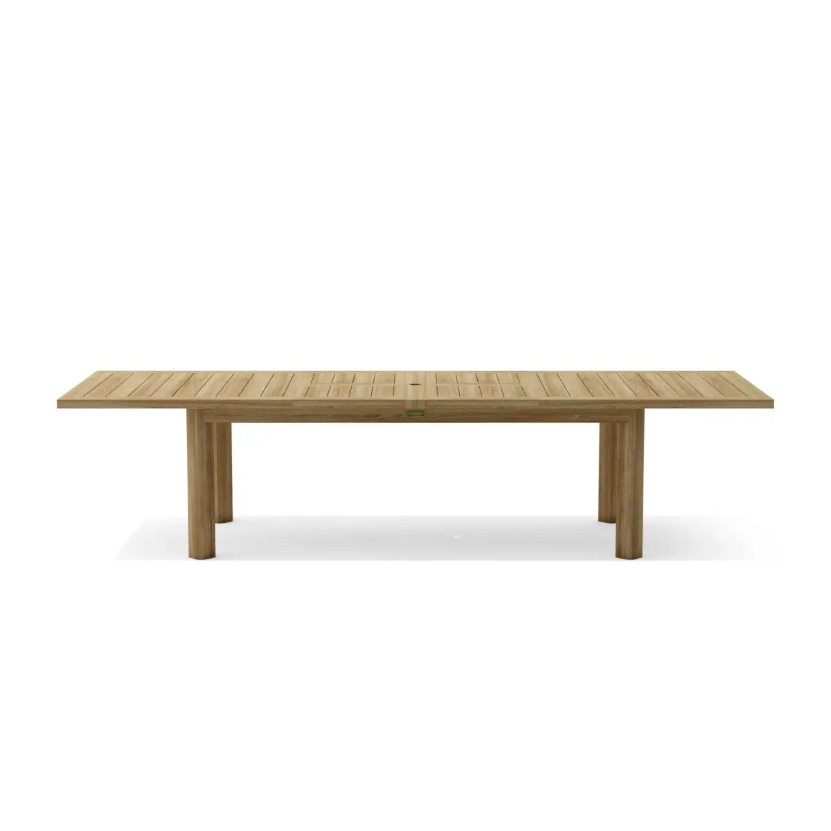 Chelsea Rectangular Double Extension Table With Umbrella Hole