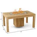 Anderson Teak | Firenze Rectangular Table - Image 3