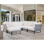 Spectra Home - Calabasas Sectional with Ottoman in Solid Ivory - Image 2