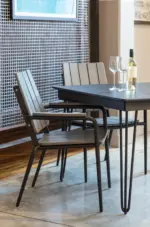 Seaside Casual - HIP STACKABLE DINING ARM CHAIR
